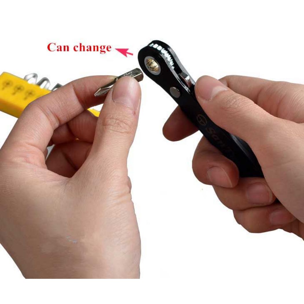 11 Pcs Offset Ratchet Screwdriver Set (Made In Japan)